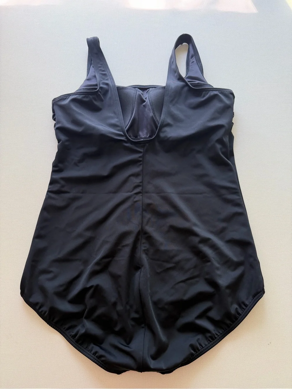 Lands' End Black One-Piece Swimsuit size 16